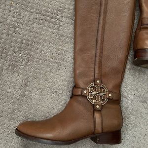 Light brown Tory Burch riding boots